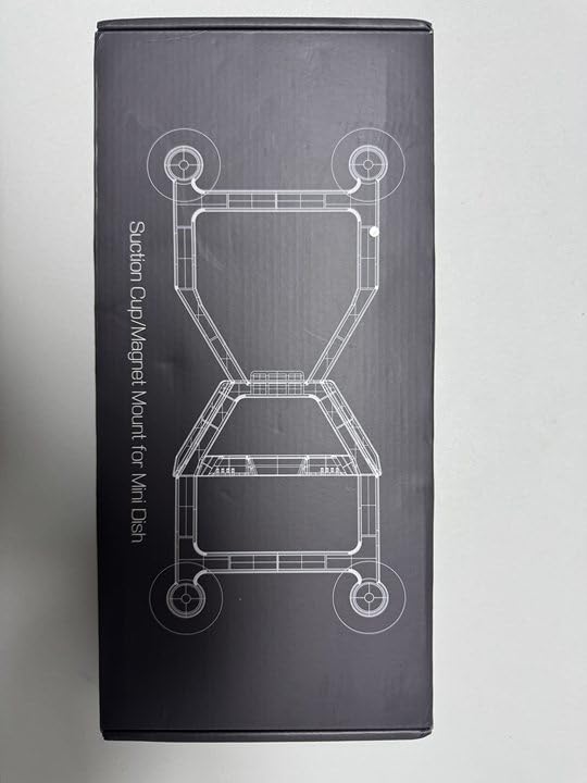 Hugener Starlink Mini Car Mount, Secure Mounting Kit for Car Windows & Sunroofs, Strong Suction Up Ensure Stable Satellite Signal for RVs, Boats and Road Trips