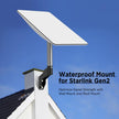 Hugener Starlink Short Wall Mount, Mounting Kit for Buildings with Short Eaves, Fit for Starlink Standard Actuated Gen 2 Dish and Starlink High Performance