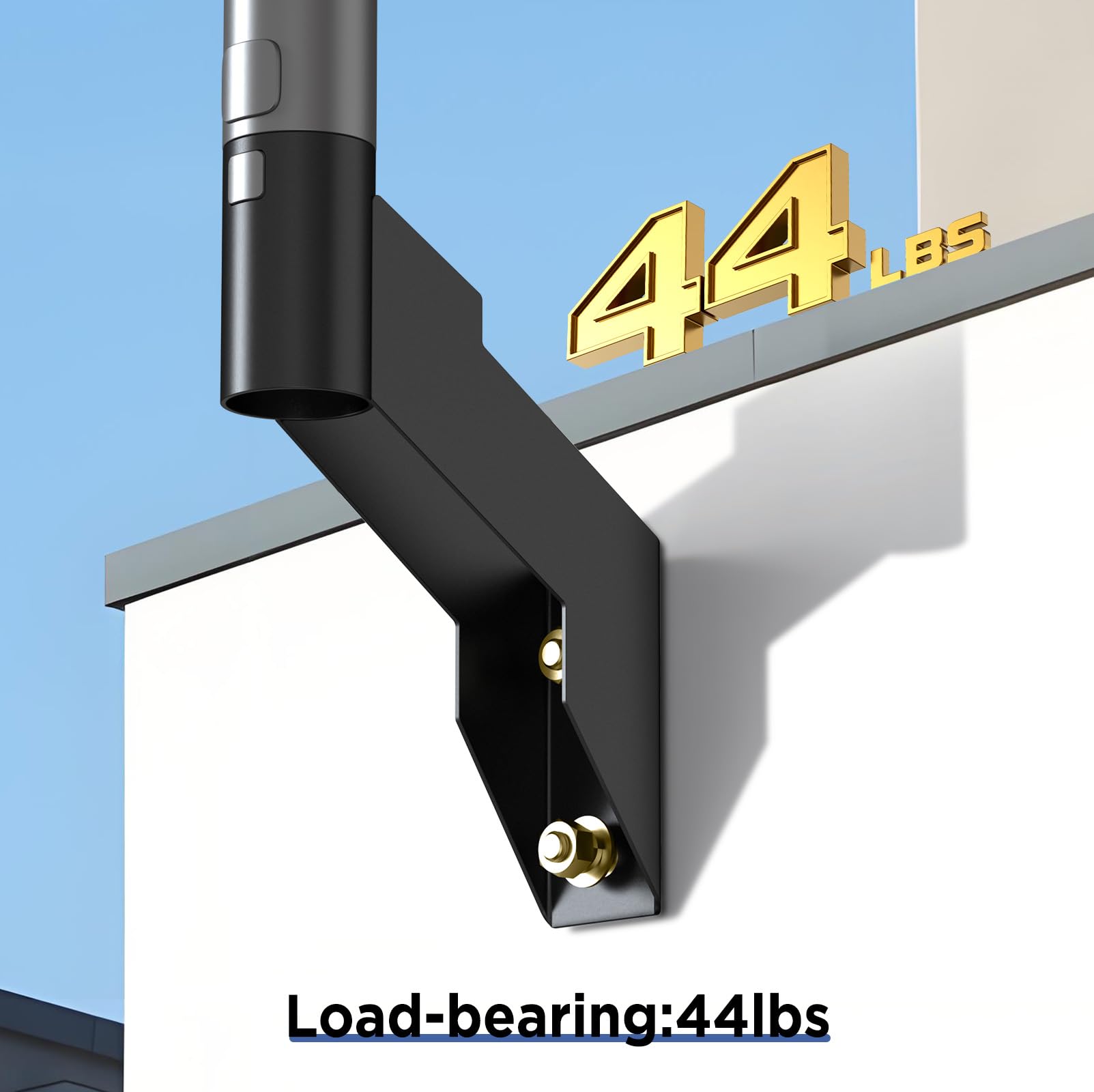 Hugener Starlink Short Wall Mount, Mounting Kit for Buildings with Short Eaves, Fit for Starlink Standard Actuated Gen 2 Dish and Starlink High Performance