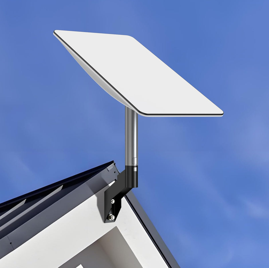 Hugener Starlink Short Wall Mount, Mounting Kit for Buildings with Short Eaves, Fit for Starlink Standard Actuated Gen 2 Dish and Starlink High Performance