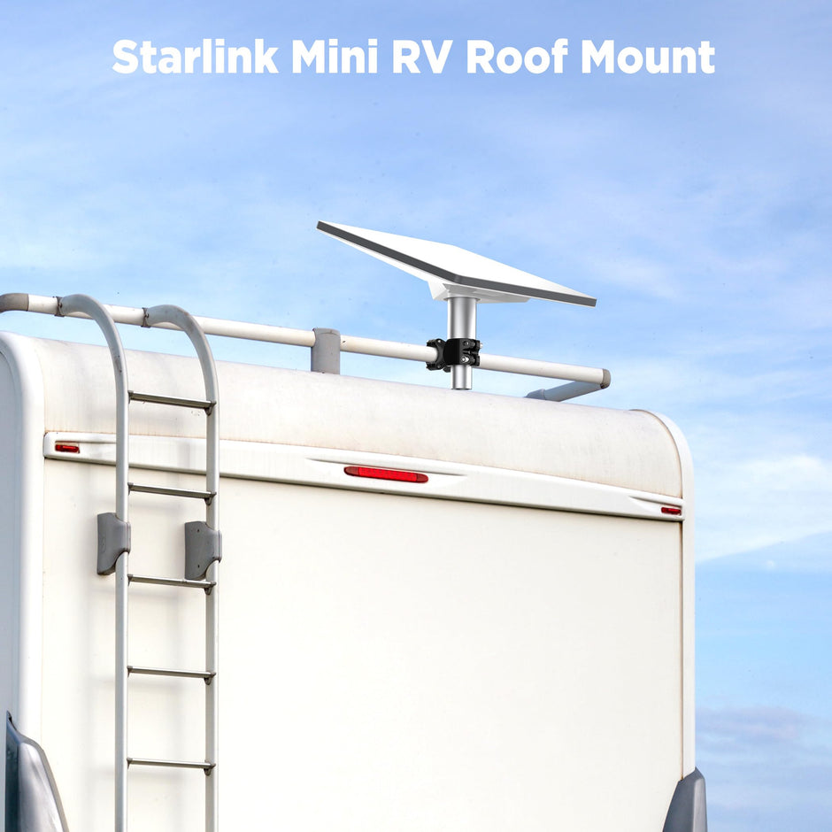 Hugener Starlink Mini Mount for RV/ Pole/ Yacht/ Camper, Starlink RV Ladder Mount Pole Range 0.8-1.18 inch , Starlink Mounting Kit