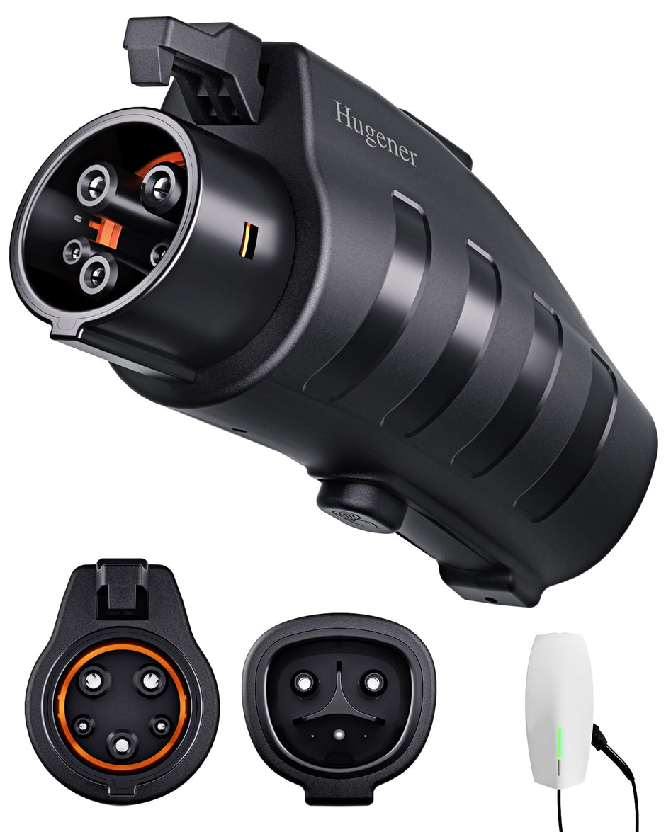 Adapter for Tesla to J1772 EV Charging, NACS Converter - 80Amp & 250V AC, Compatible with Tesla High Powered Connectors, Destination/Mobile Chargers for J1772 Electric Vehicles (Black)