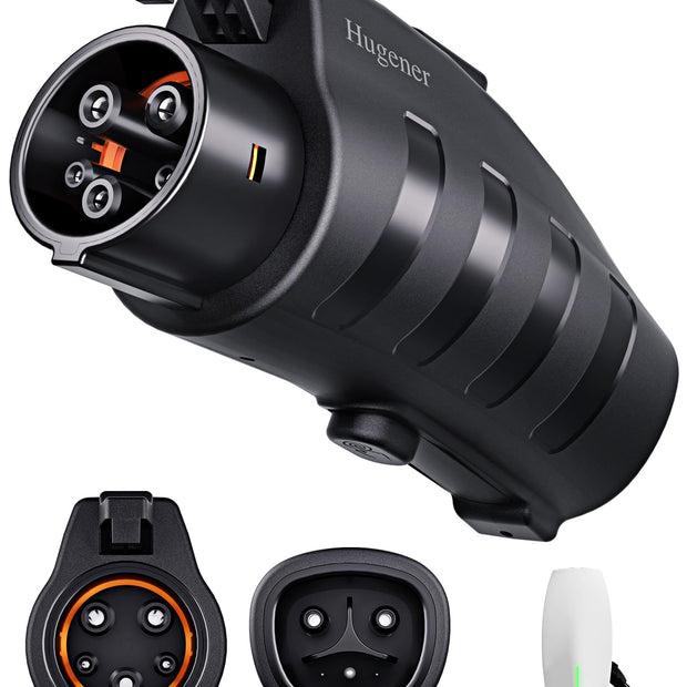 Adapter for Tesla to J1772 EV Charging, NACS Converter - 80Amp & 250V AC, Compatible with Tesla High Powered Connectors, Destination/Mobile Chargers for J1772 Electric Vehicles (Black)