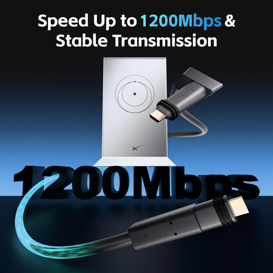 Hugener Starlink Gen 2 Cable 32.8 FT/ 10M for Starlink Actuated Gen 2/ V2, Replacement Extension Starlink Ethernet Cable Waterproof