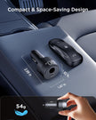 Starlink Mini Car Adapter 12V to 30V DC Step Up Converter, 2-in-1 Cigarette Lighter Adapter with DC Port Boost (60W 30V) and USB-C PD (27W 9V), Supports 30M Official Cable for RV Boat Truck