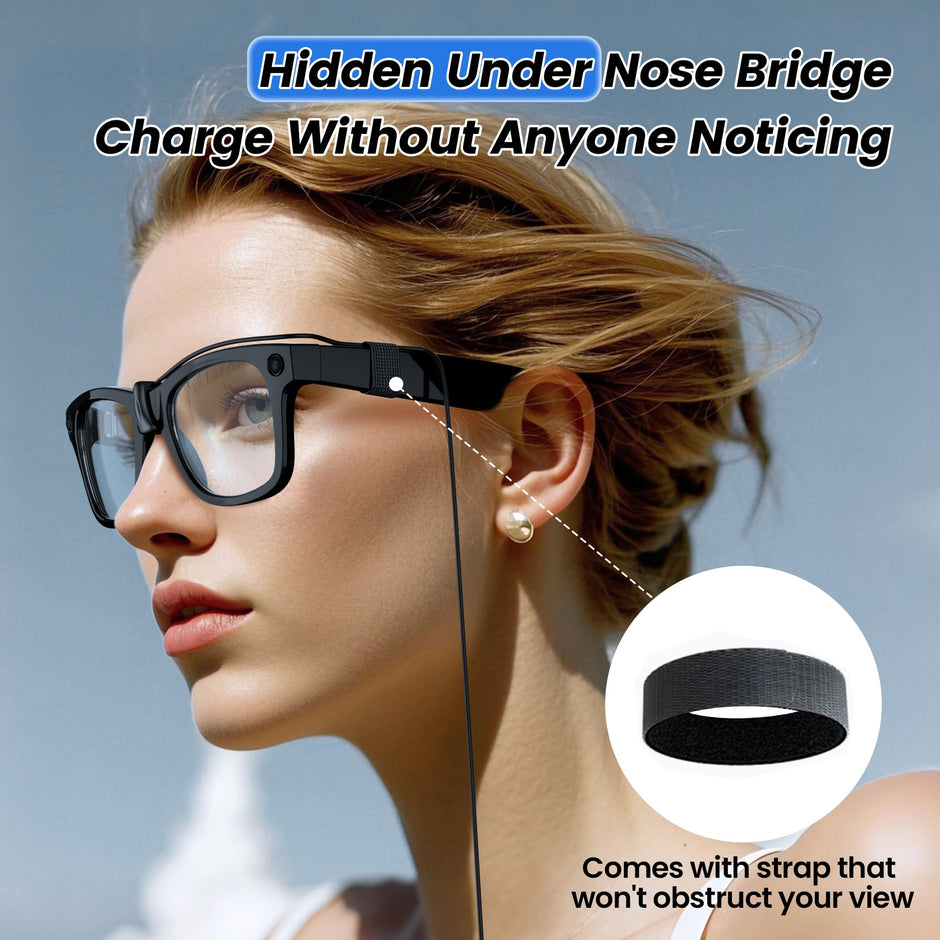 Hugener USB C Charging Cable for Ray-Ban Meta Smart Glasses 5FT/1.5M, Type C Charger for Wayfarer Meta, Headliner Meta, Skyler Meta