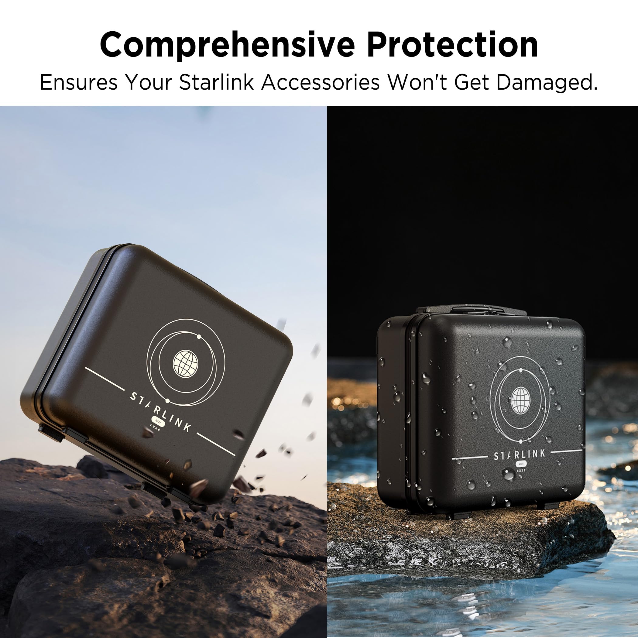 Hugener Starlink Mini Case Travel Case Portable Protective Carrying Case Organizer Bag, Easy to Carry for Outdoor Camping and RV Trips