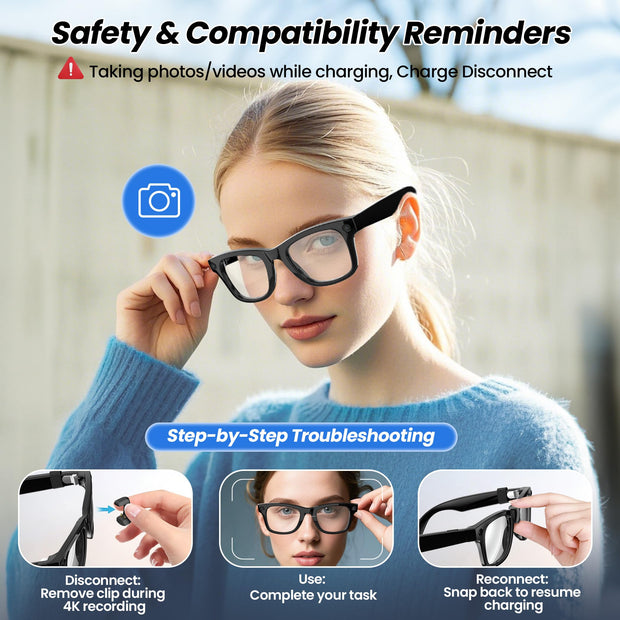 Hugener USB C Charging Cable for Ray-Ban Meta Smart Glasses 5FT/1.5M, Type C Charger for Wayfarer Meta, Headliner Meta, Skyler Meta