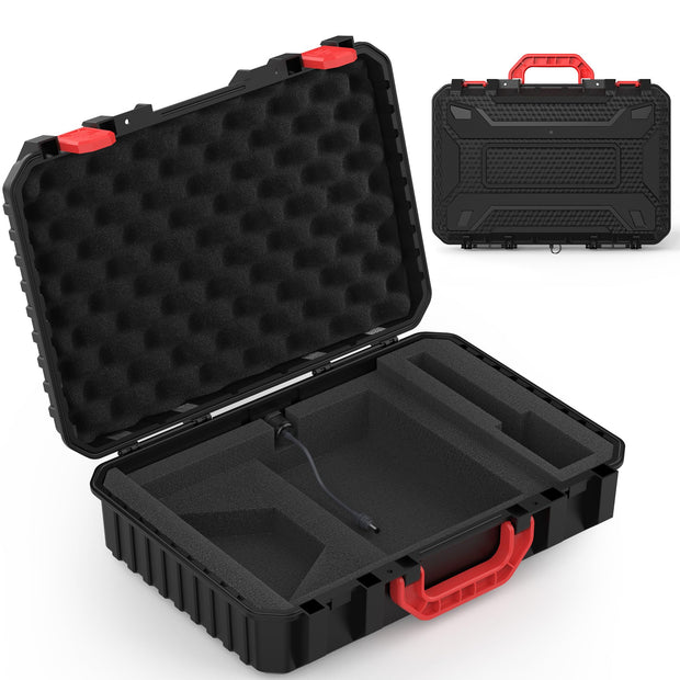 Hugener Shockproof Hard Case for Starlink Mini, Unpacking charging - External DC Port, EVA Portable Starlink Case for Travel, Camping