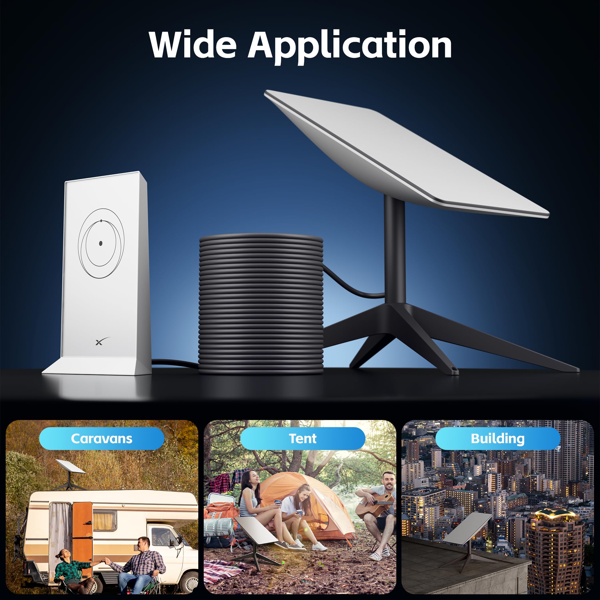 Hugener Starlink Gen 2 Cable 32.8 FT/ 10M for Starlink Actuated Gen 2/ V2, Replacement Extension Starlink Ethernet Cable Waterproof