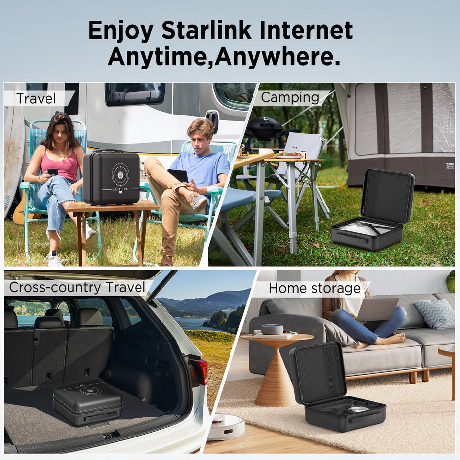 Hugener Starlink Mini Case Travel Case Portable Protective Carrying Case Organizer Bag, Easy to Carry for Outdoor Camping and RV Trips